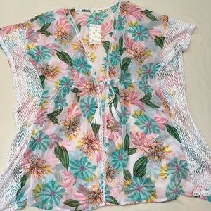 Front Tie Womens Swim‎ Suit Coverup Size Medium.